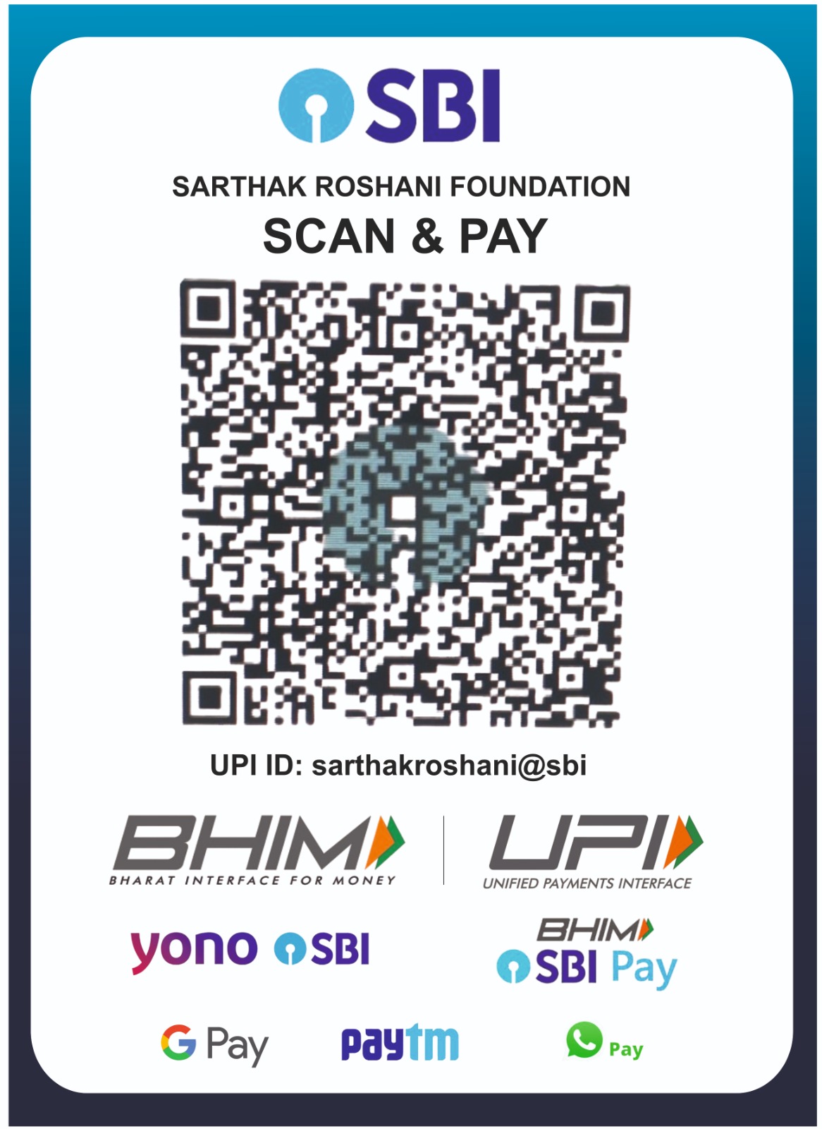 SBI Scan and Pay QR Code